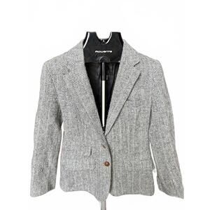 Vintage 90s Farah Wool Herringbone Blazer